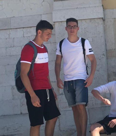 Nick und Luca vor ein paar Jahren, noch ohne Plan